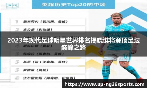2023年现代足球明星世界排名揭晓谁将登顶足坛巅峰之路